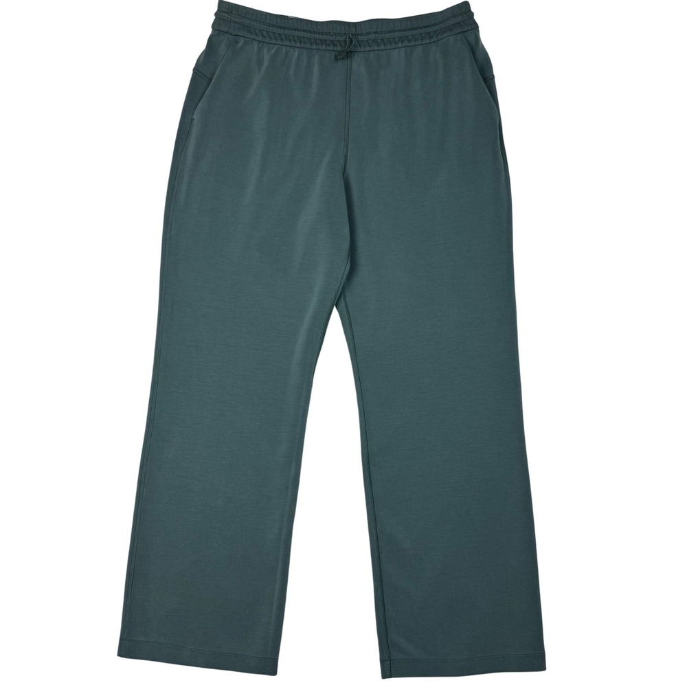Lululemon Softstreme High Rise Straight Pants Athleisure Womens 14 Green W5EGTS
